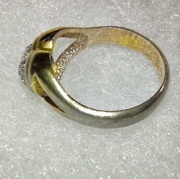 Pave Crystal Gold Heart Ring - Picture 11 of 13